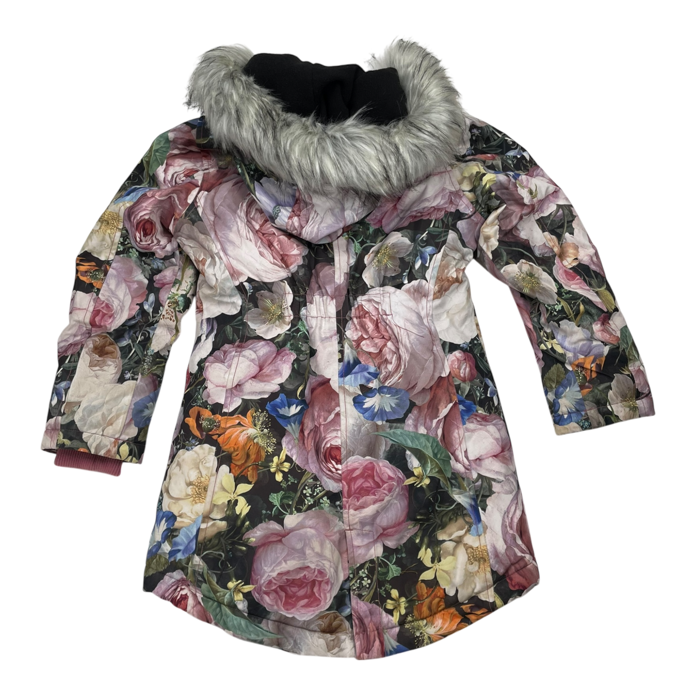 Molo peace winter parka, flowers | 128cm