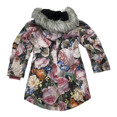 Molo peace winter parka, flowers | 128cm