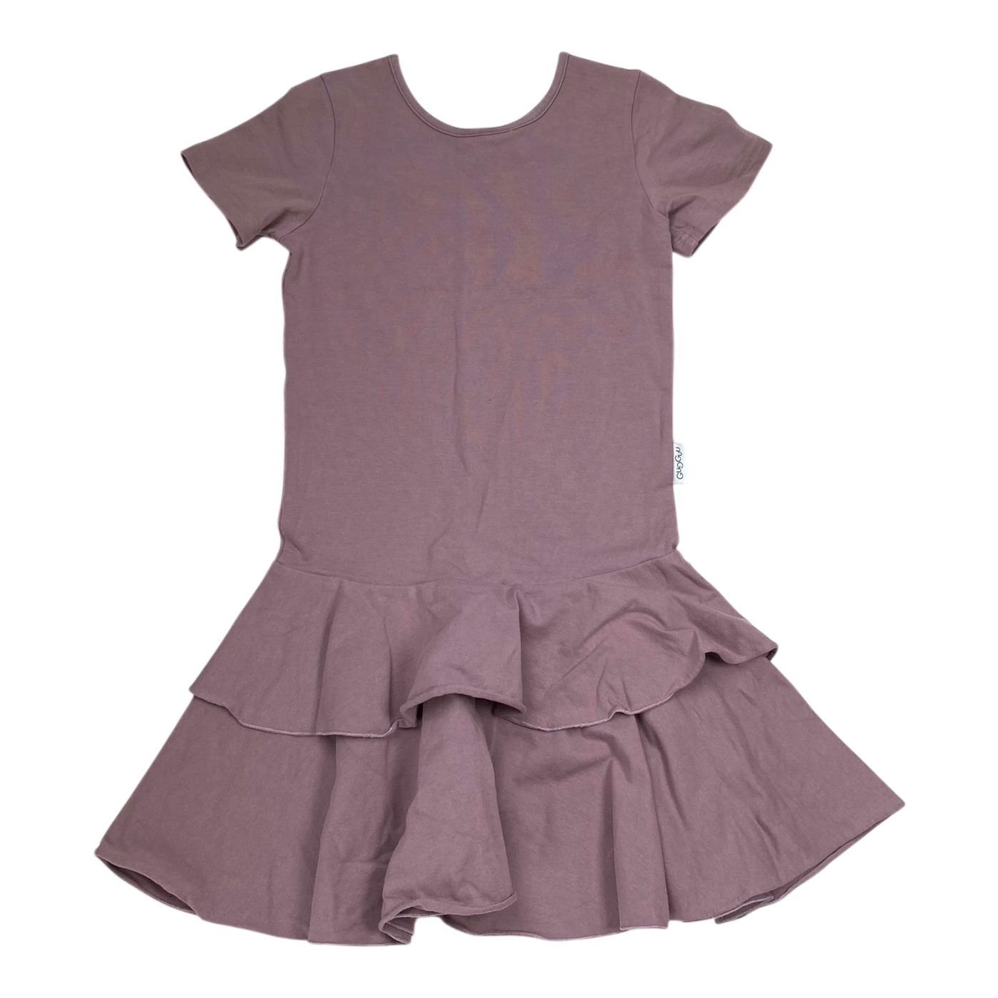 Gugguu t-shirt frilla dress, lavender | 140cm