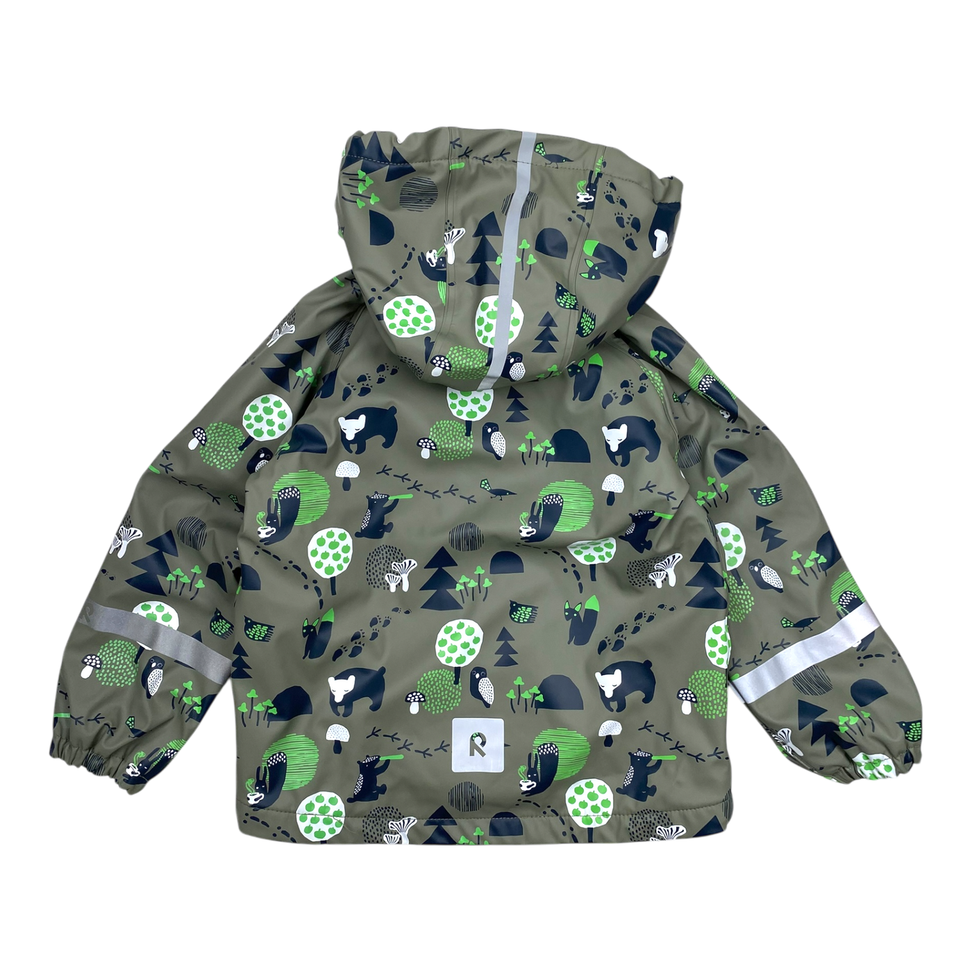 Reima koski rain jacket, forest animals | 104cm