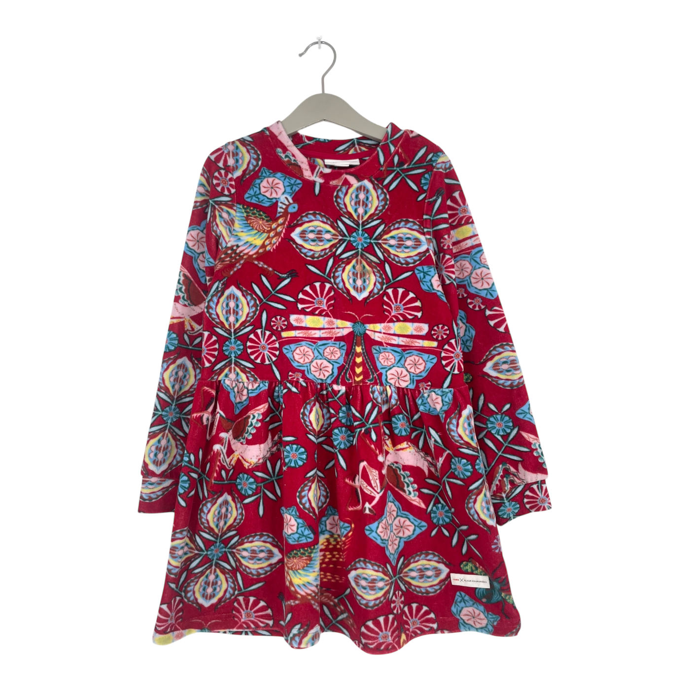 Reima samettiruusu dress, flowers | 122/128cm