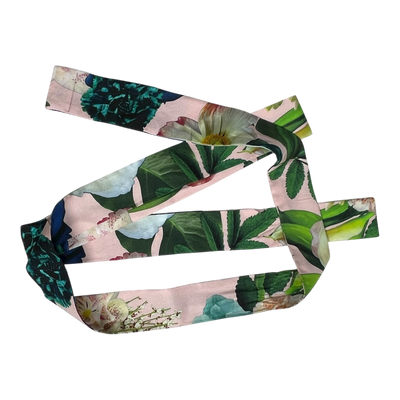 Uhana silk dress, flowers | woman S