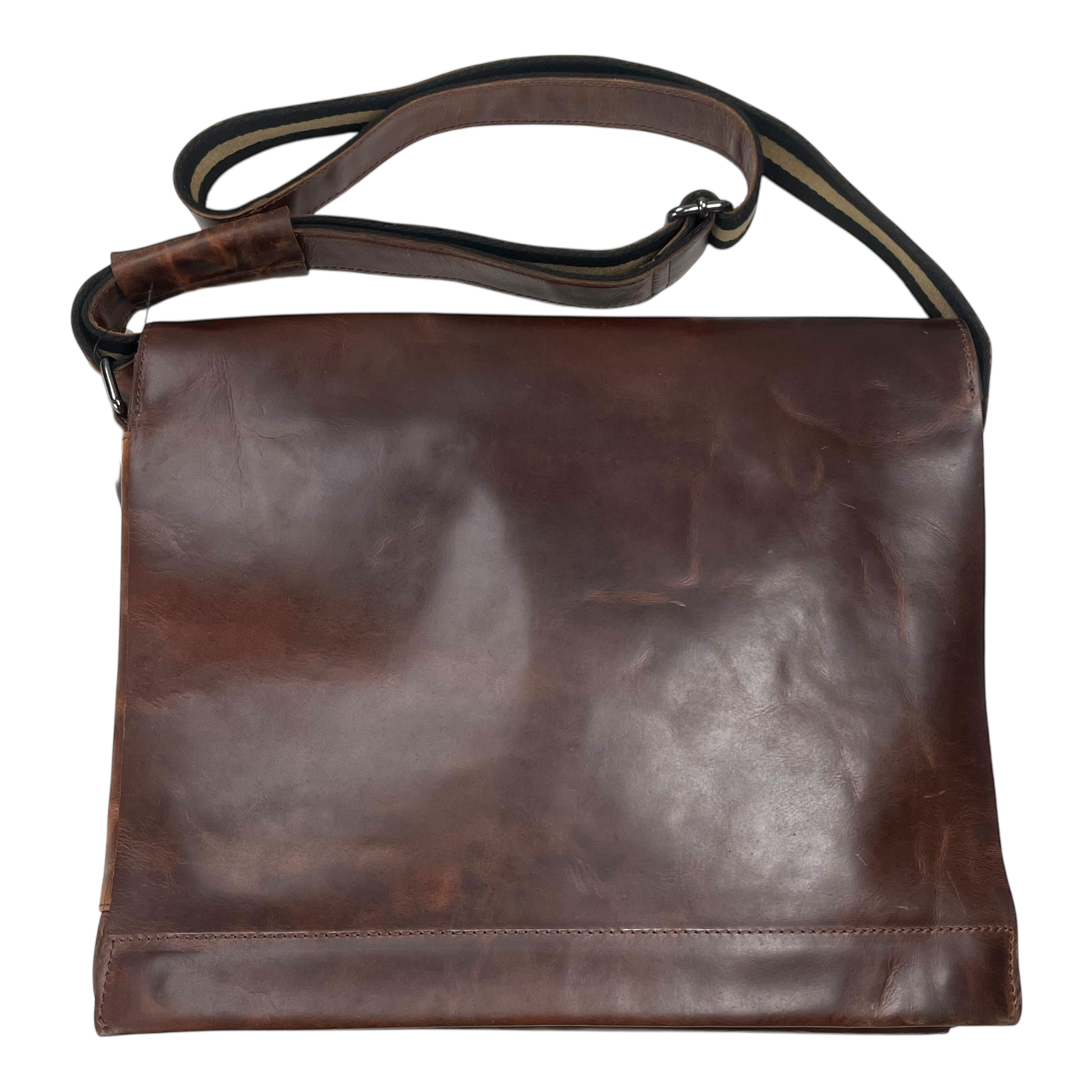 Harold's Bags leather campo messenger bag L, dark brown