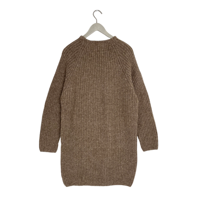 Ekta Anne long knit sweater / dress, brown | woman L