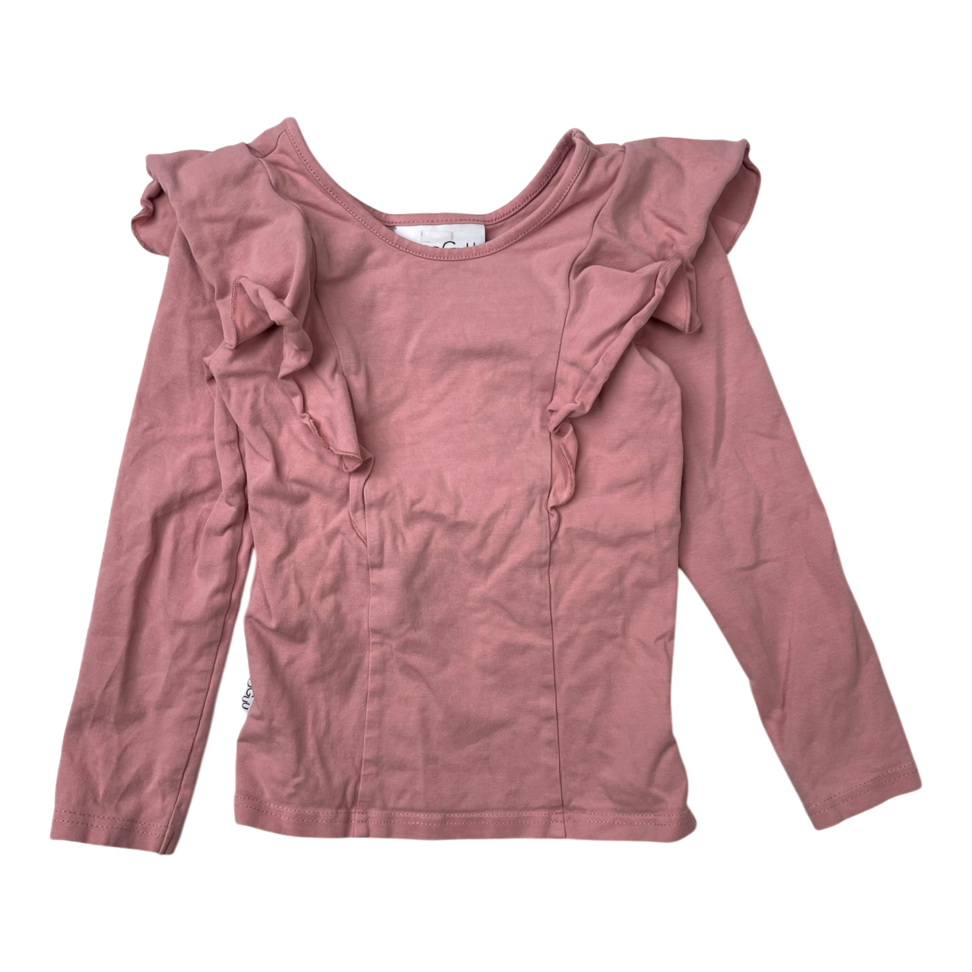 Gugguu frill shirt, pink | 92cm