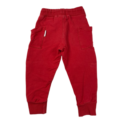 Gugguu sweatpants, red | 98cm