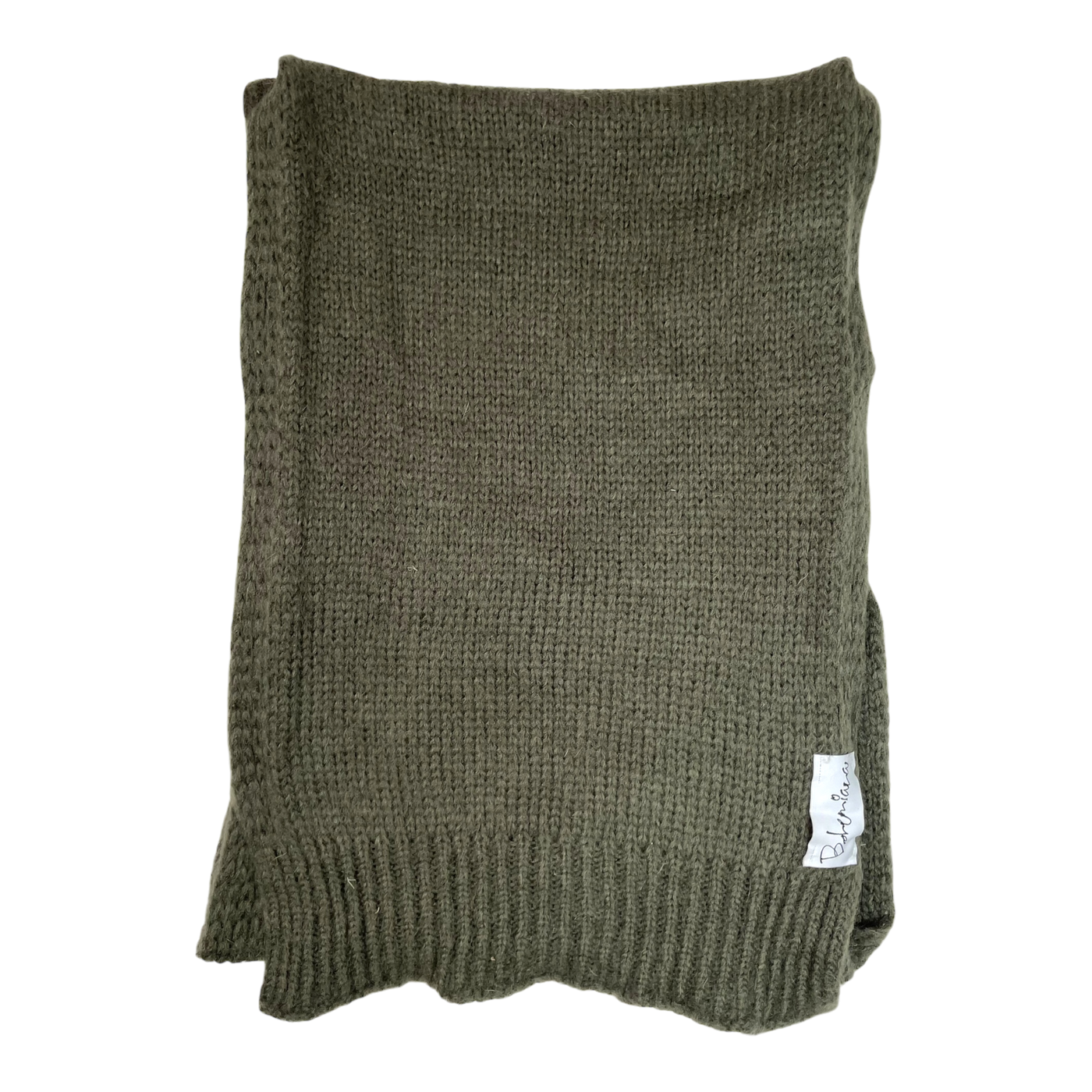 Bypias bohemiana knit scarf, green