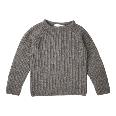 Ekta mikaela wool sweater, grey | 8y