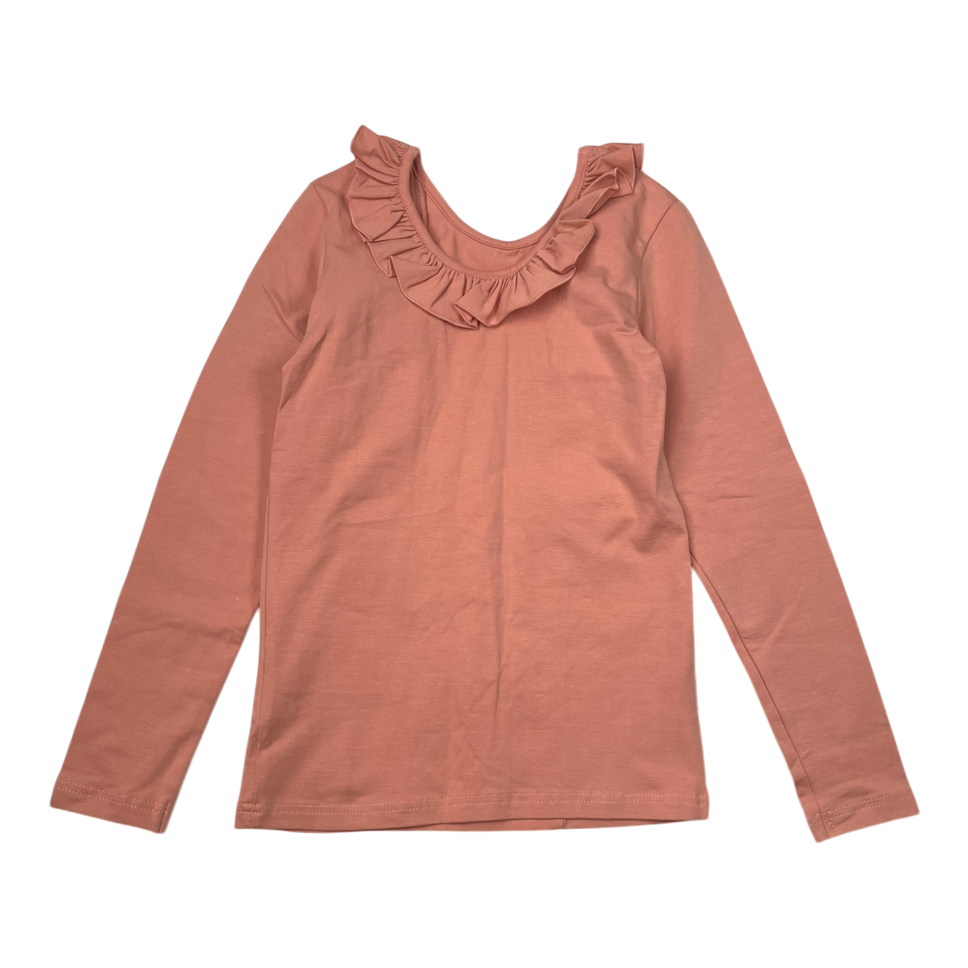 Gugguu frill shirt, coral | 128cm