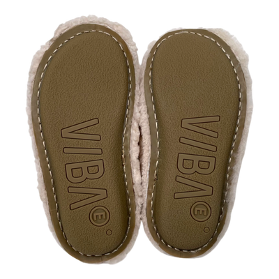 VIBAe Roma shearling slippers, natural white | 37