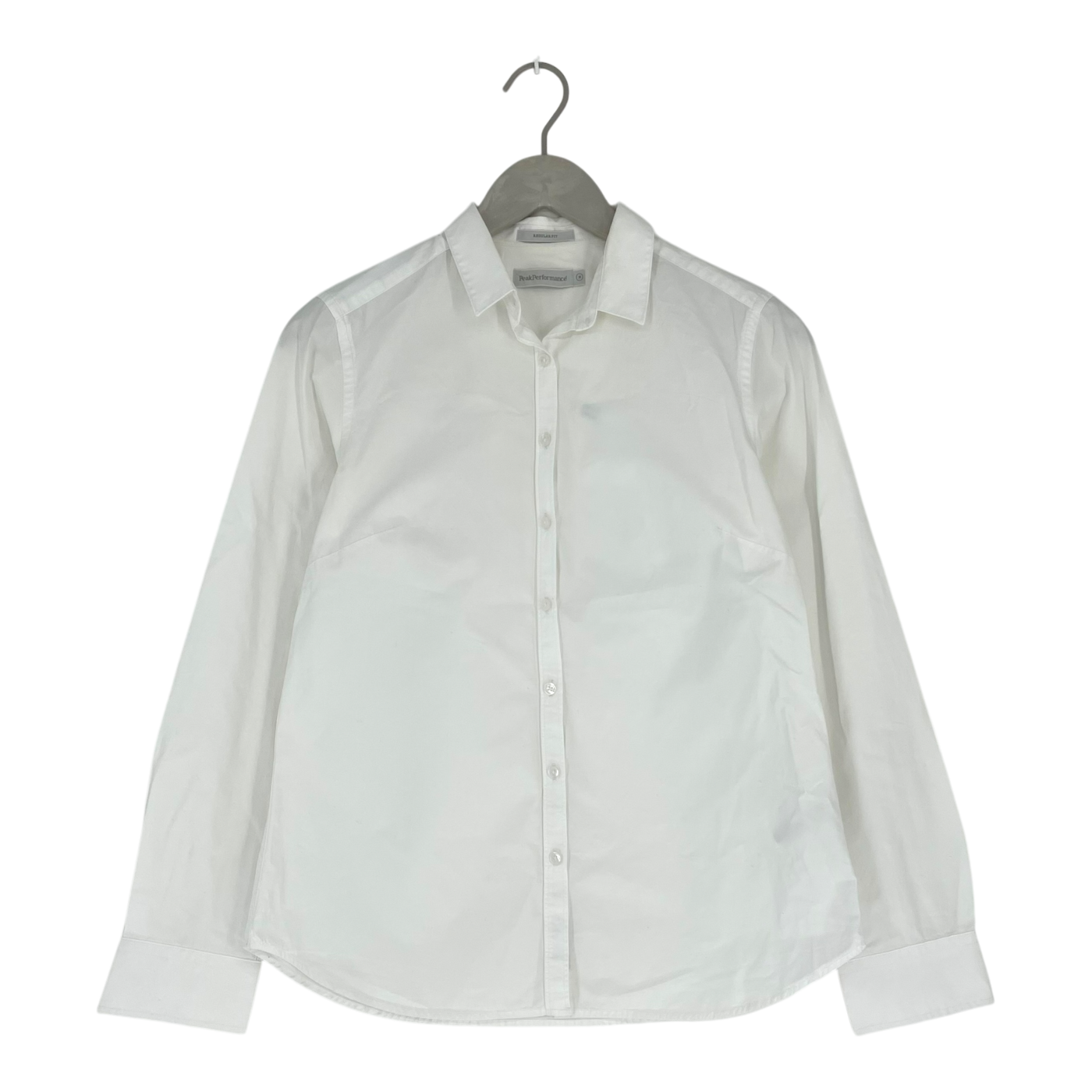 Peak performance button up shirt, white | woman M