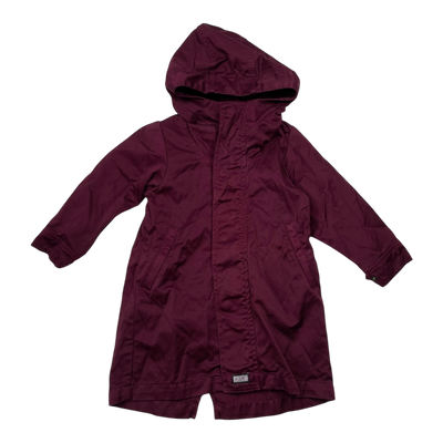 R-Collection long parka, wine | 90cm