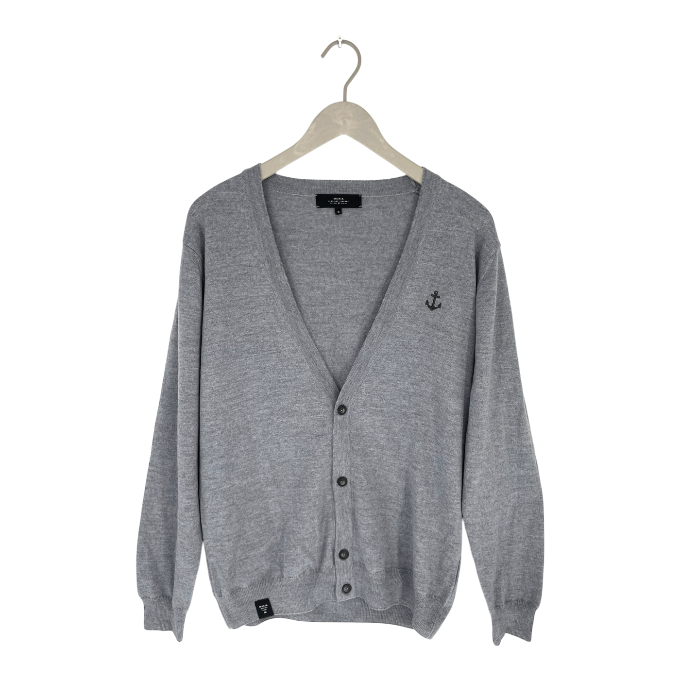 Makia merino cardigan, grey | man M