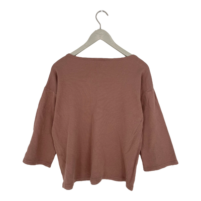 Aarre waffle shirt, brown | woman S
