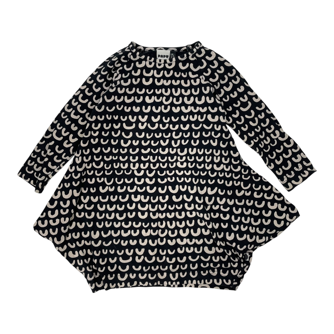 Papu Kanto Kleid, Bohnen | 86/92 cm