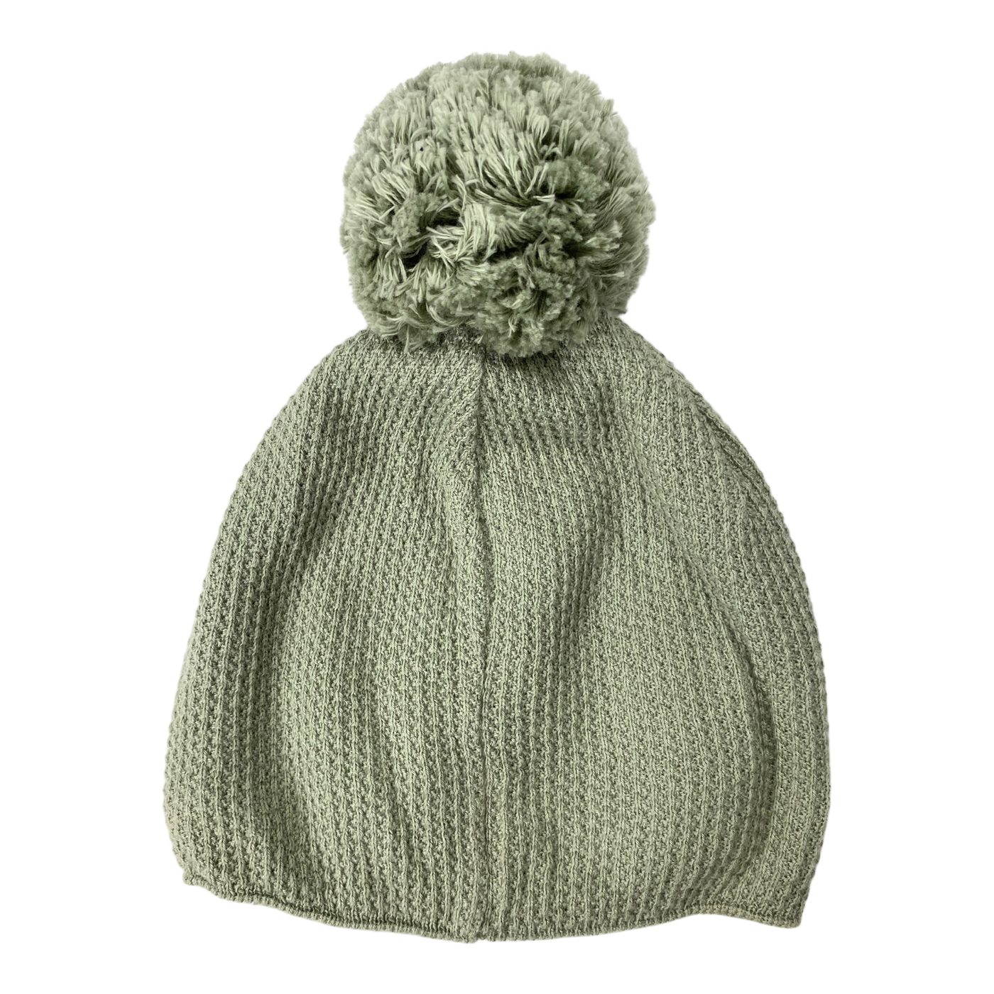 Gugguu knitted beanie with pom, moss green | 54cm