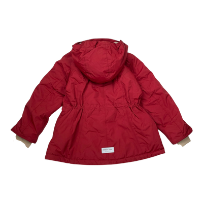Mini A Ture matvelajanna winter jacket, dark red | 122cm