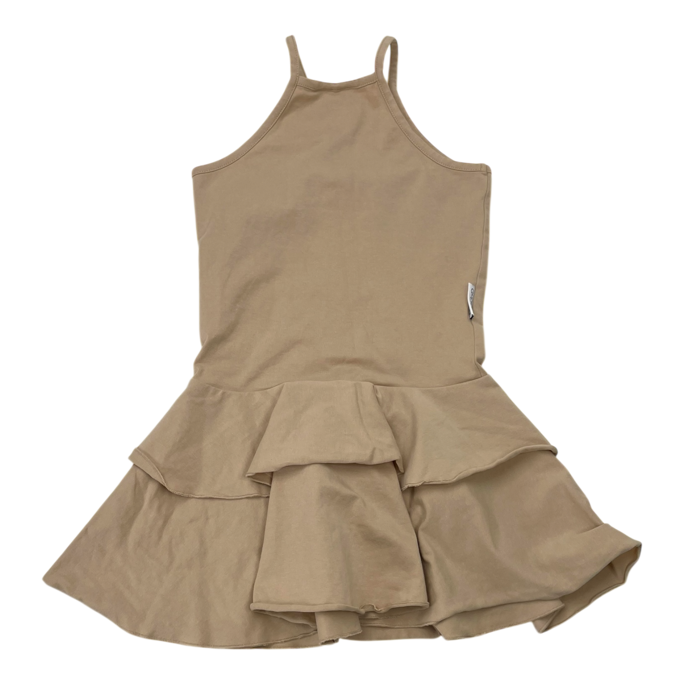 Gugguu spagetti frilla dress, wheat | 110cm