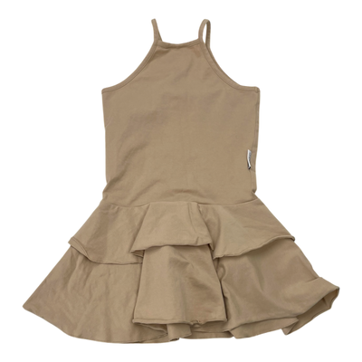 Gugguu spagetti frilla dress, wheat | 110cm