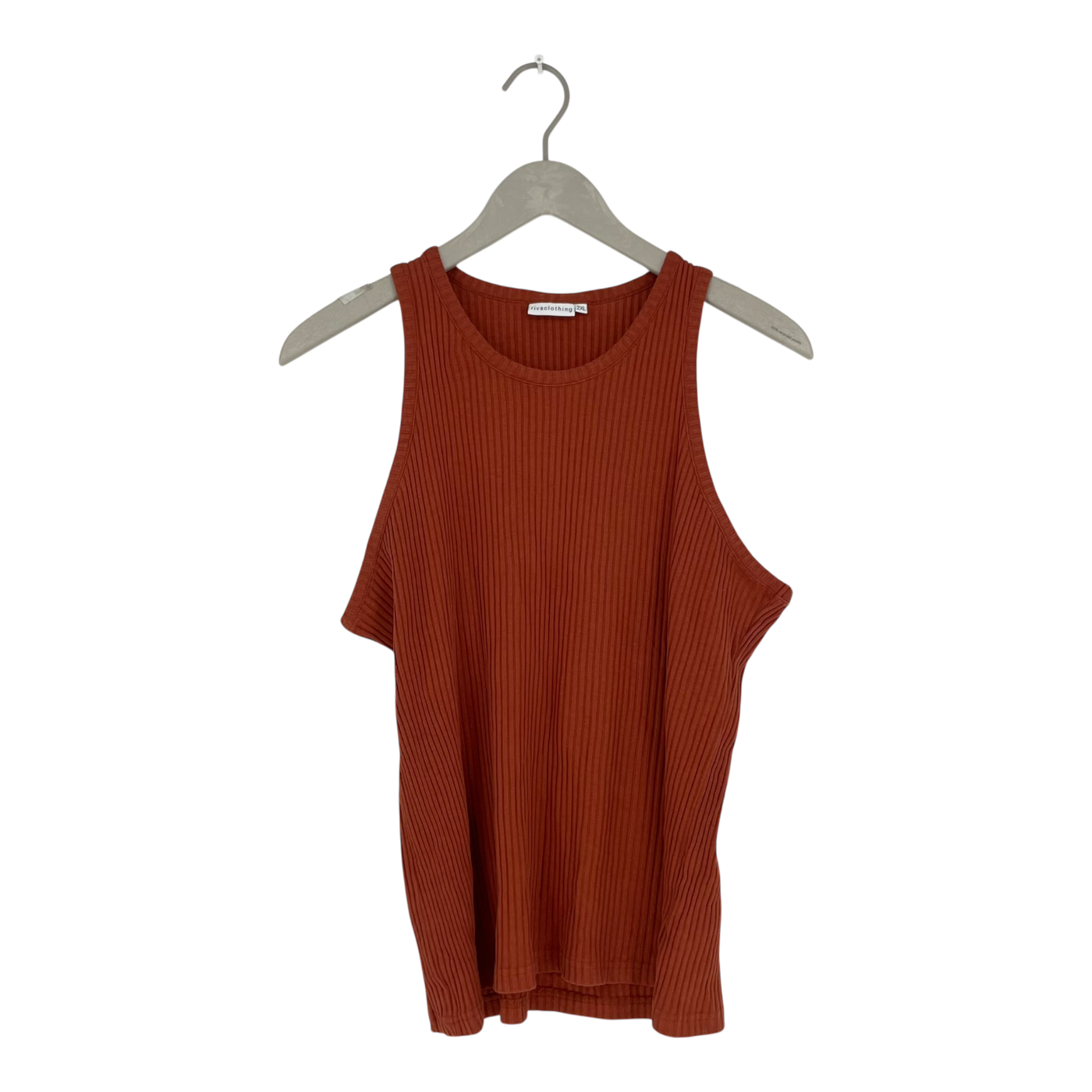 Riva Clothing rib tank, rust | woman 2XL