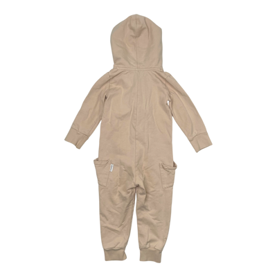 Gugguu sweat jumpsuit, light beige | 98cm