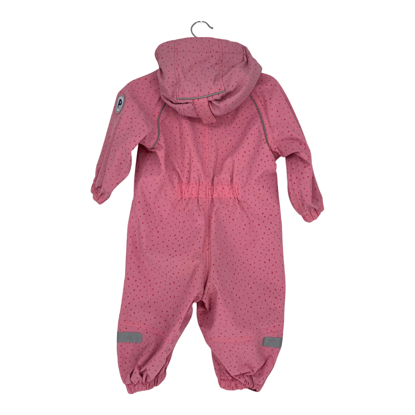 Polarn O. Pyret shell overall, pink dots | 80cm