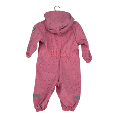 Polarn O. Pyret shell overall, pink dots | 80cm