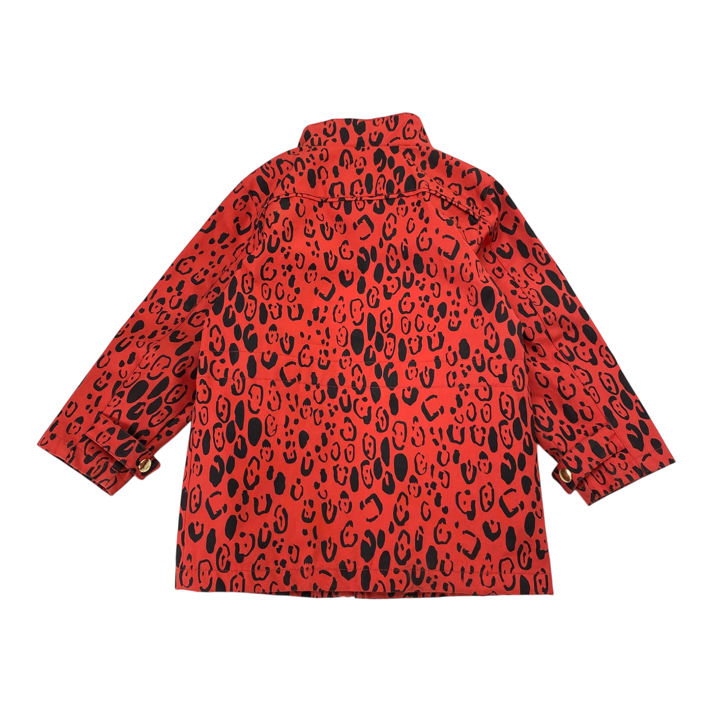 Mini Rodini leopard jacket, red | 104/110cm