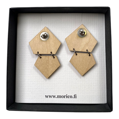 Morico earrings, wood | onesize