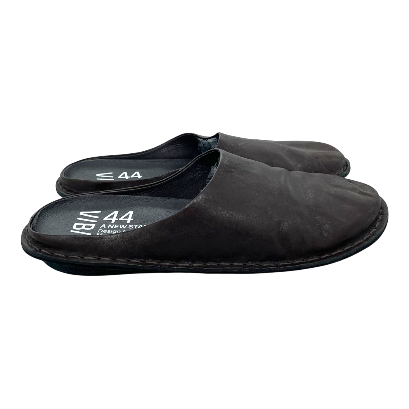 VIBAe Roma leather slippers, cocoa brown | 44