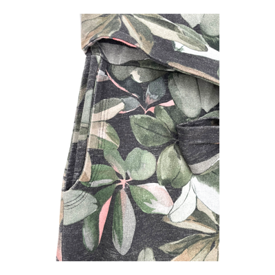 Ommellinen cropped belted culottes, leafs | woman XS