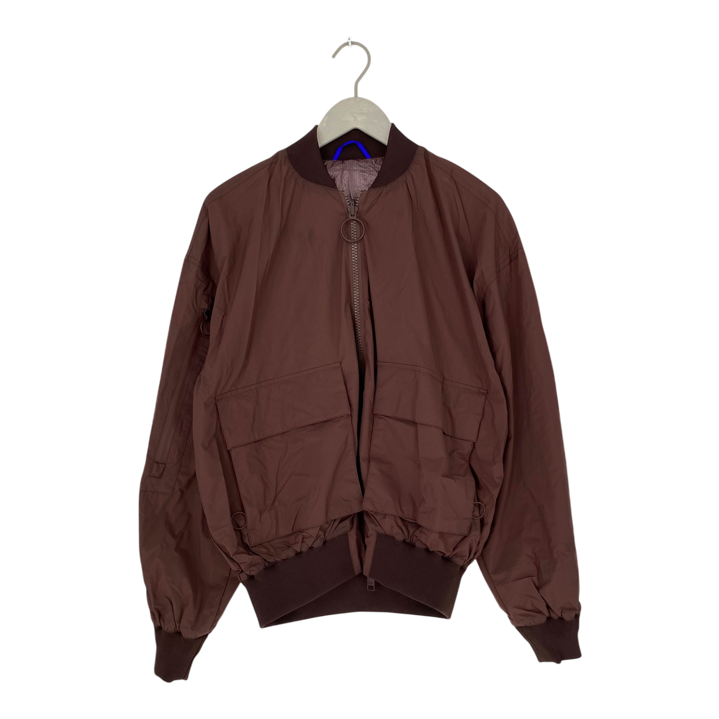 Embassy of Bricks and Logs khudi bomber jacket, plum | unisex S