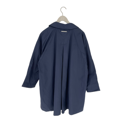Embassy of Bricks and Logs paisley parka coat, dark blue | woman S