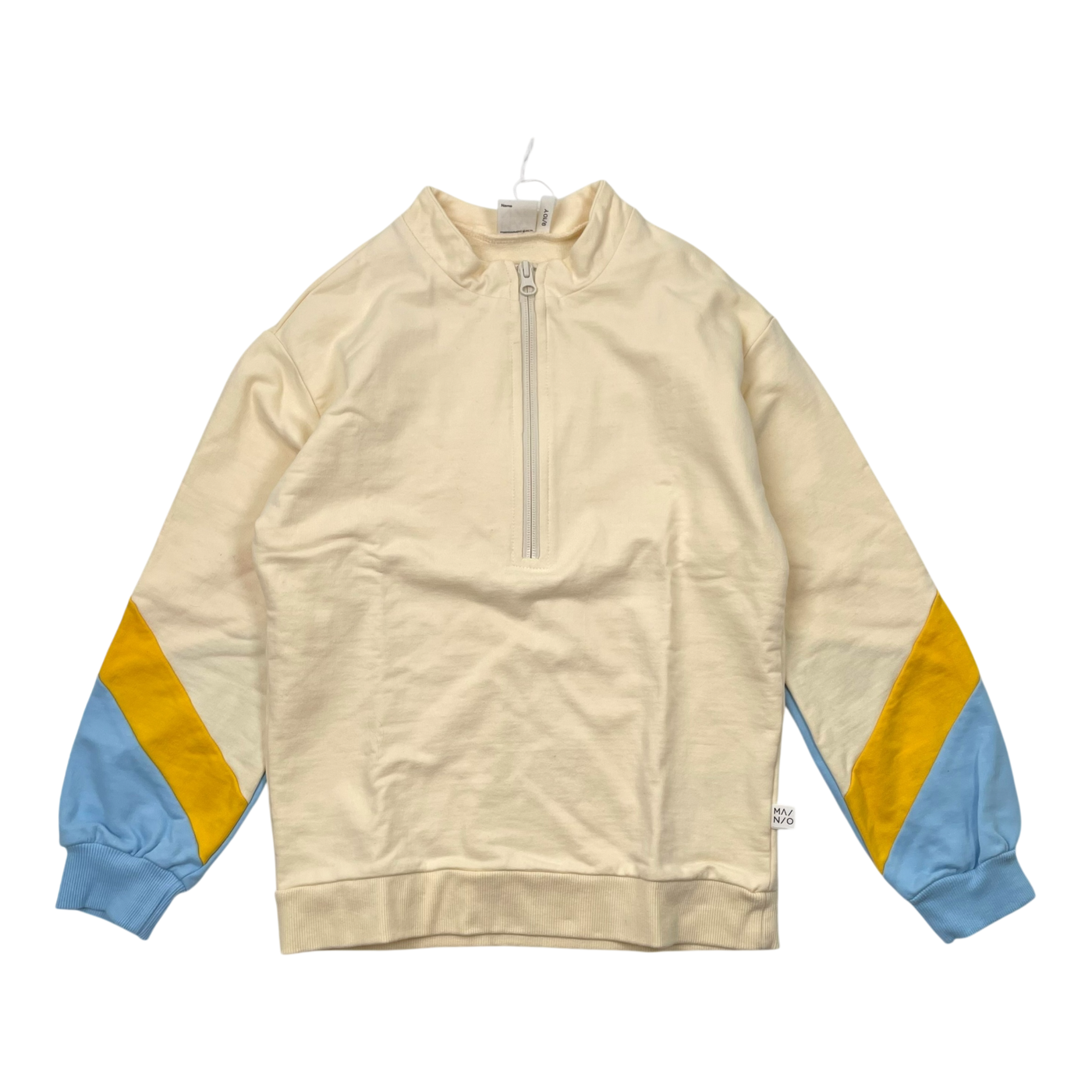 Mainio zipper sweatshirt, cream | 134/140cm