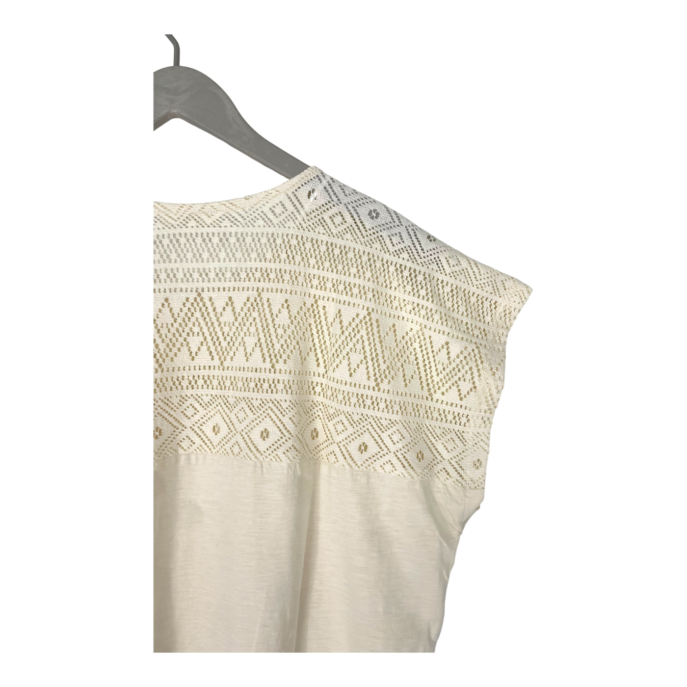 Tranquillo lace t-shirt, cream | woman L