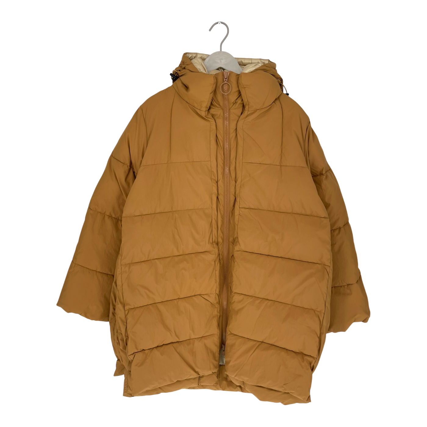 Embassy of Bricks and Logs fargo puffer jacket, caramel brown | unisex M