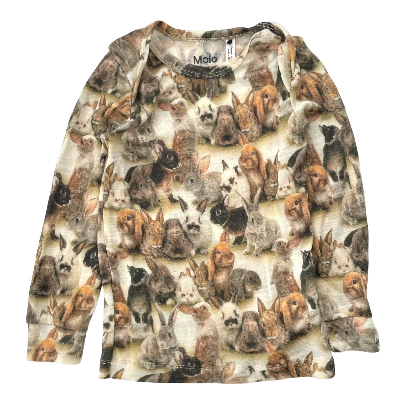 Molo merino shirt, bunny | 98cm