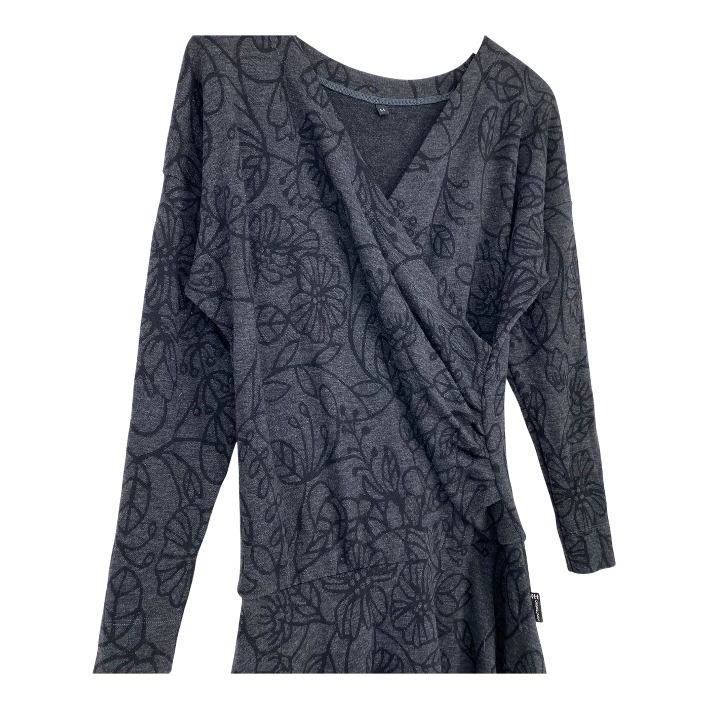 Merino Wrap Kleid, Babushka Roses | Frau m