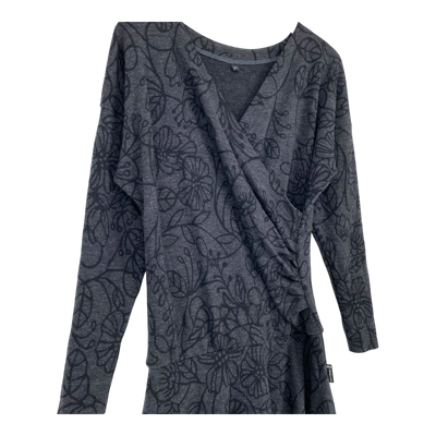 Merino Wrap Kleid, Babushka Roses | Frau m