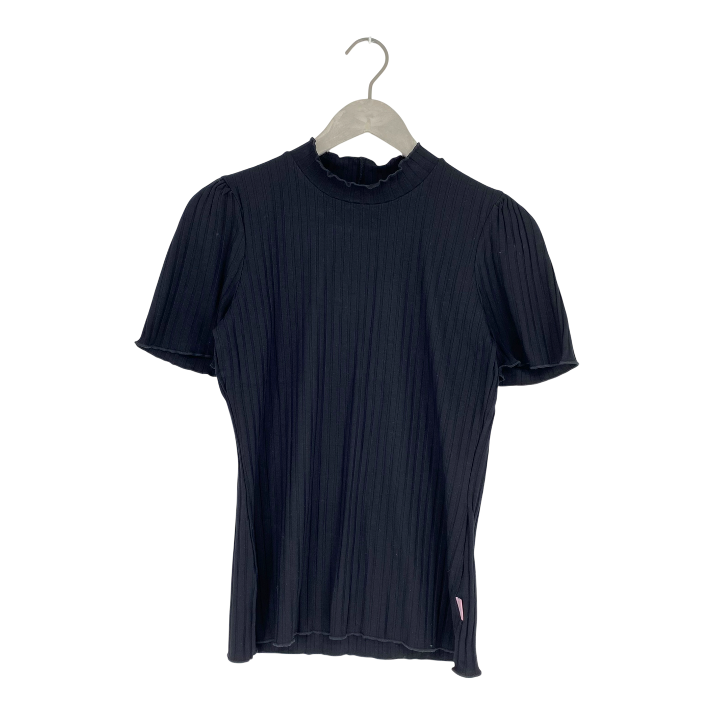 Aarre rosa rib t-shirt, black | woman M