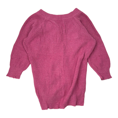 Papu Long Strick Strickjacke, Pink | 110/116 cm