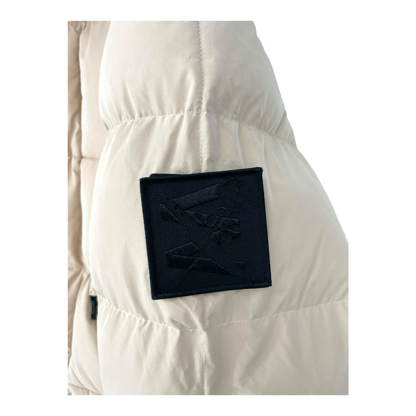 Embassy of Bricks and Logs reversible puffer jacket, beige/black | unisex S
