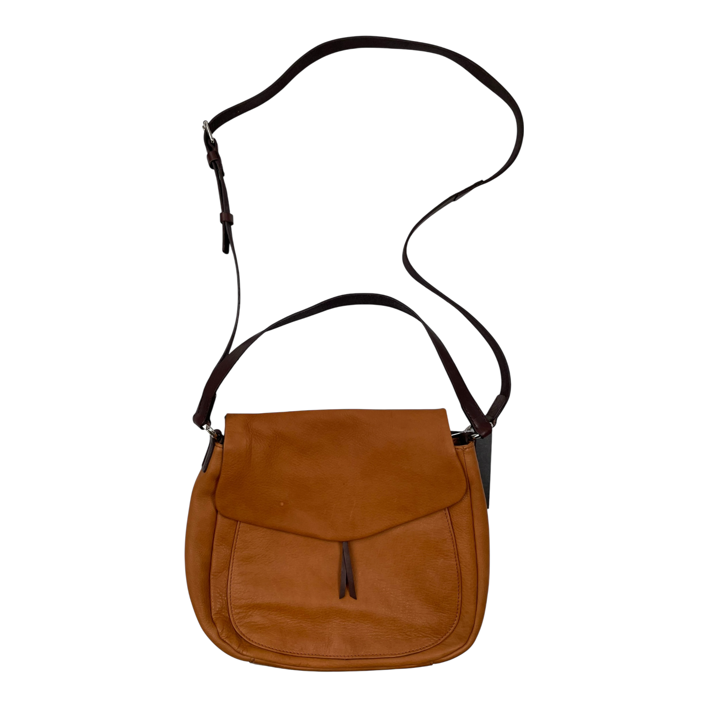 Harold's Bags leather handbag double, cognac brown