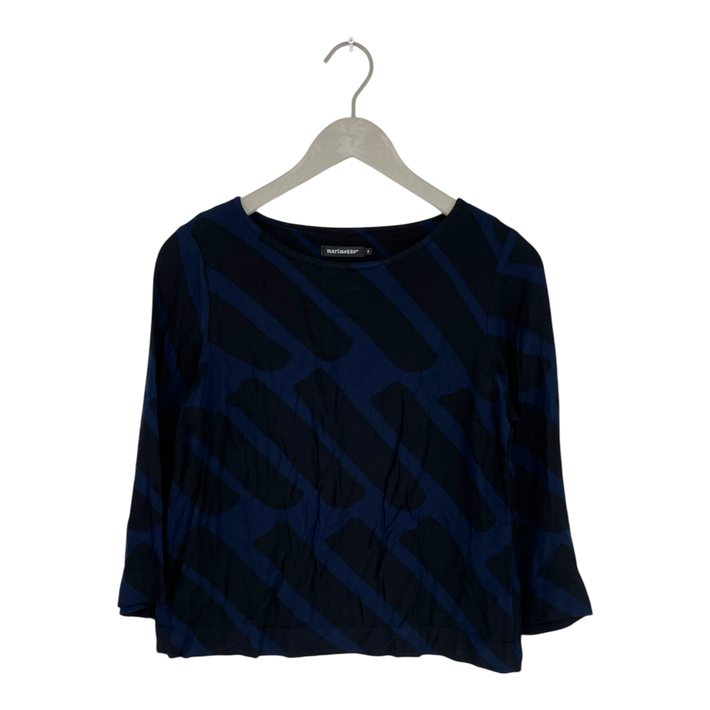 Marimekko gavotte staccato shirt, blue/black | woman 36