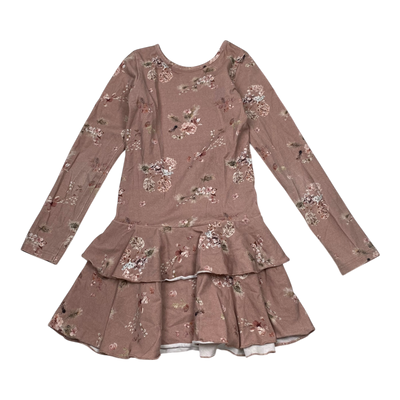 Gugguu frilla dress, flower | 128cm