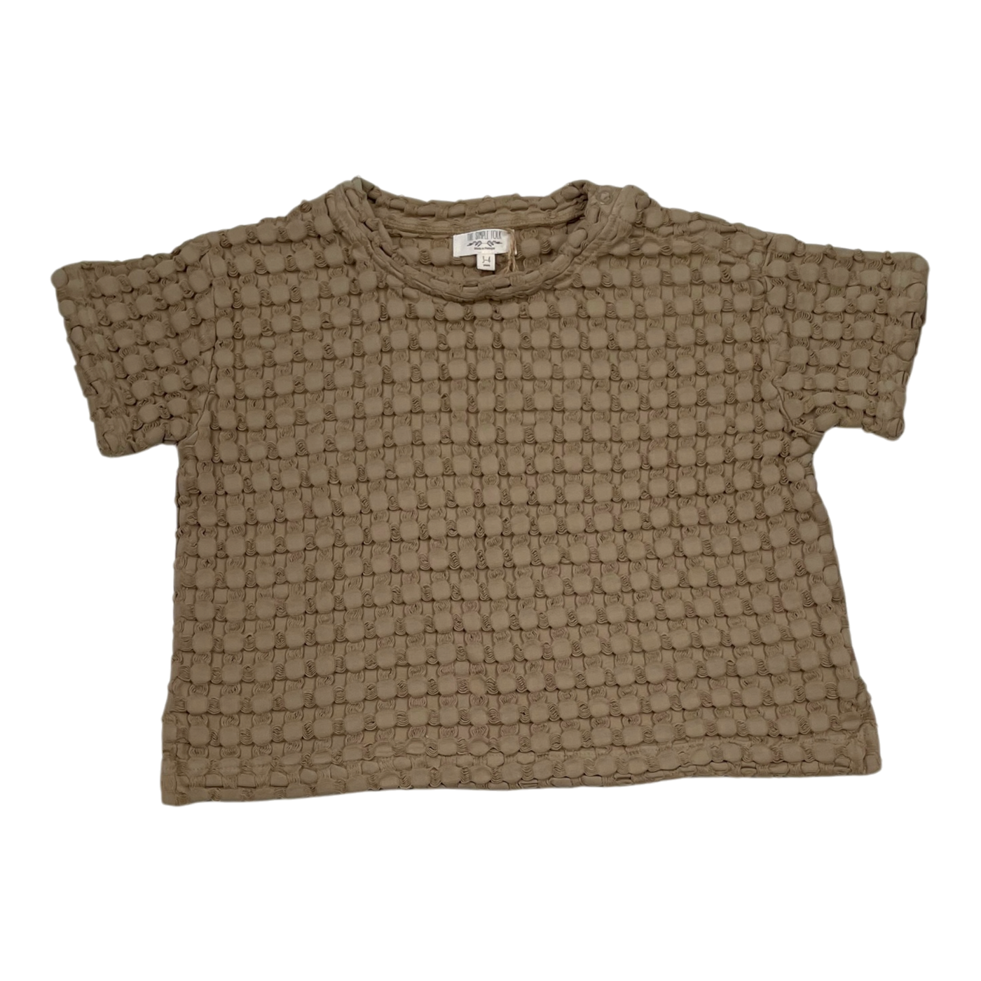Simple folk the bay top, sand | 3-4y