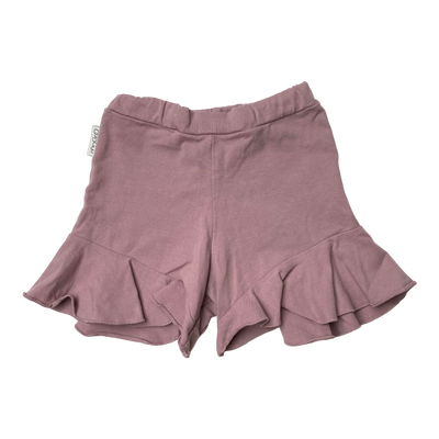 Gugguu frill shorts, plum | 92cm