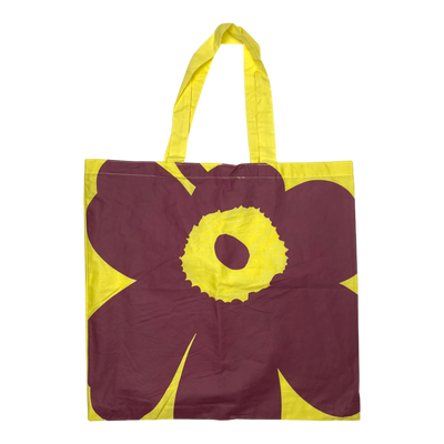 Marimekko canvas logo bag, yellow | onesize