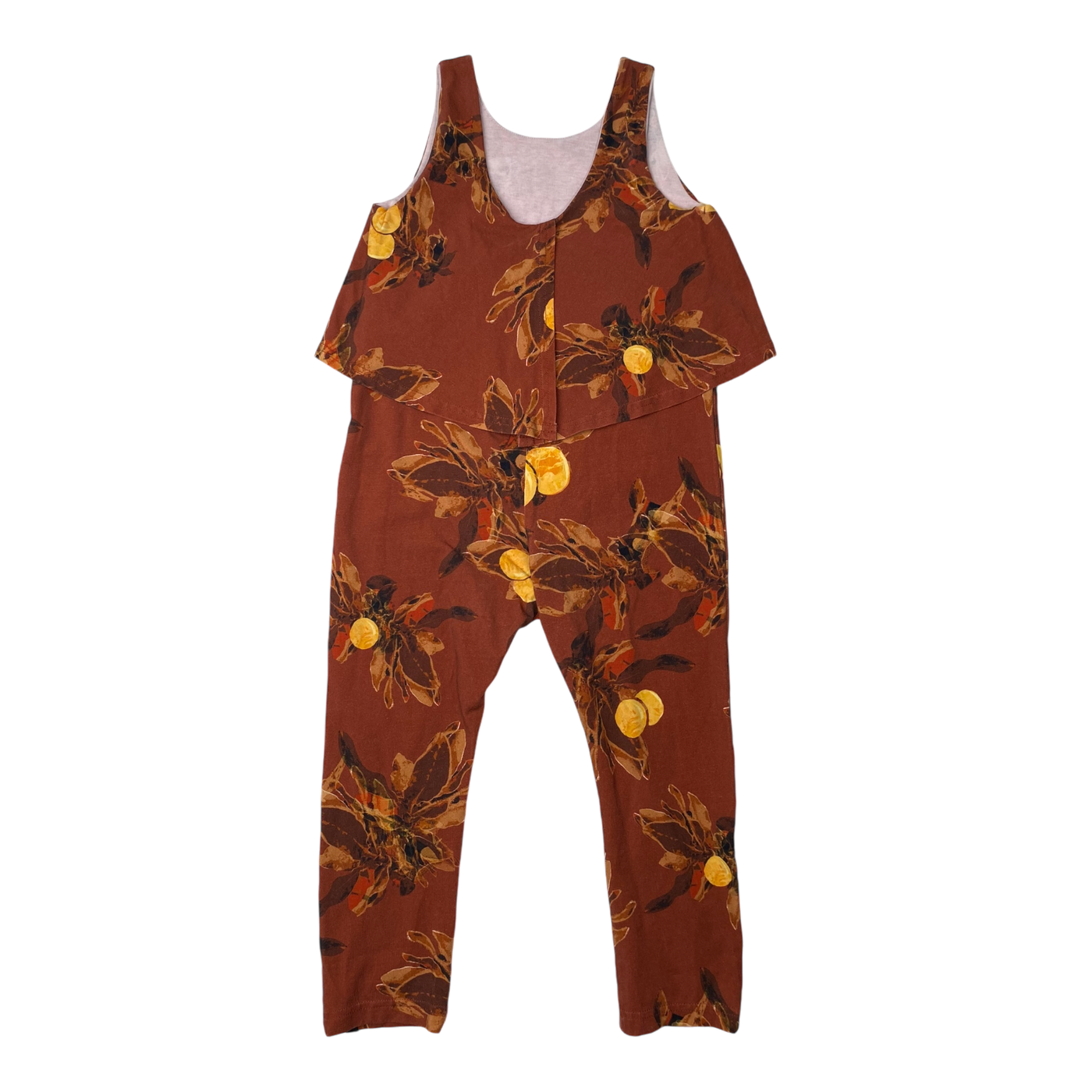 Kaiko oasis jumpsuit, amber orange | 98/104cm