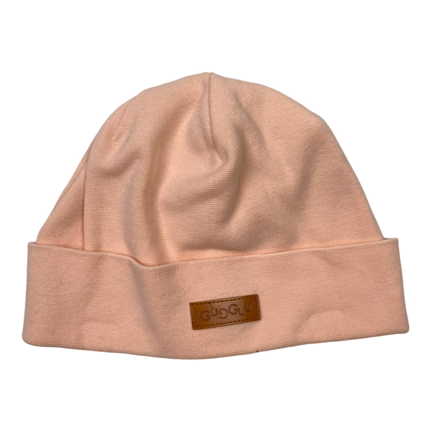 Gugguu cotton knitted beanie, peach | 52/53cm